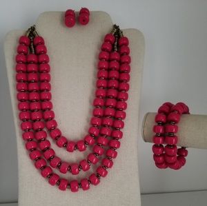 Premier Designs Lipstick Jewelry Set